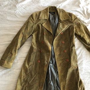 EXPRESS Vintage Velvet Peacoat